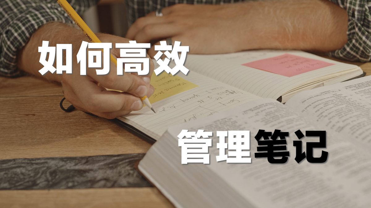 如何高效管理笔记|生产力系列|03